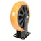 Vestil Polyurethane Rigid Caster 8 In. Diameter x 2 In. Width 902 Lb. Capacity Orange/Black CST-BN-8X2PUP-R - alternate 3
